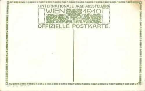 Künstler Wien, I. Internationale Jagdausstellung 1910