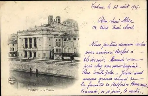 Ak Verdun Meuse, Theater
