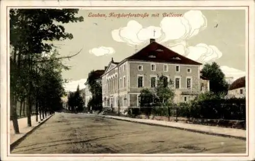 Ak Lubań Lauban Schlesien, Kertzdorferstraße, Bellevue
