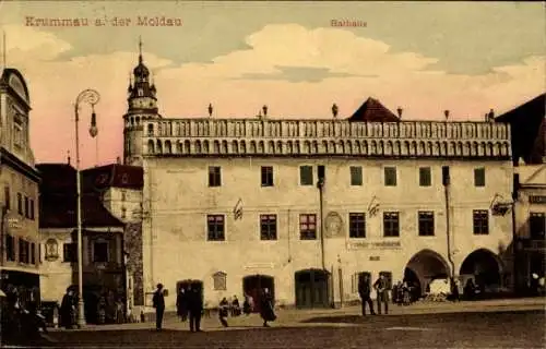 Ak Český Krumlov Böhmisch Krumau Krummau Südböhmen, Rathaus