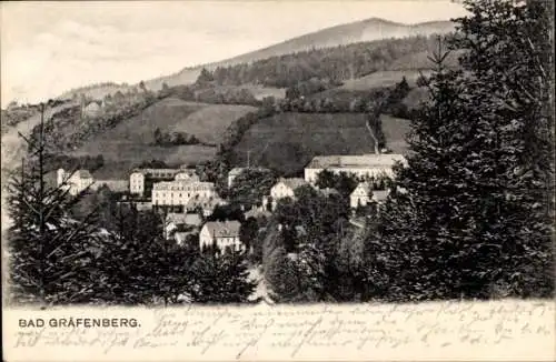 Ak Lázně Jeseník Bad Gräfenberg Frývaldov Freiwaldau Reg. Olmütz, Gesamtansicht