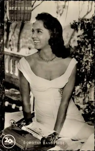 Ak Schauspielerin Dorothy Dandridge, Portrait, Film Heiße Erde