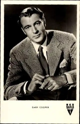 Ak Schauspieler Gary Cooper, Portrait
