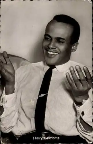 Ak Schauspieler und Sänger Harry Belafonte, Portrait