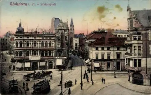 Ak Kaliningrad Königsberg Ostpreußen, Schlossplatz