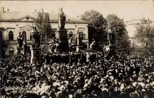 Foto Ak Worms am Rhein, Lutherfeier 1921, Lutherdenkmal