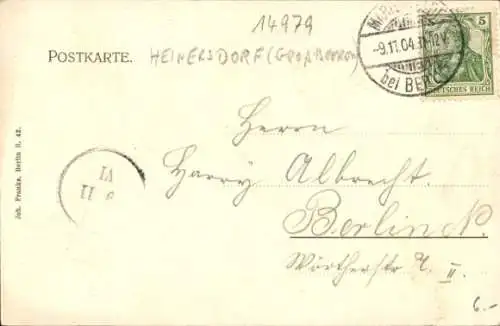 Ak Heinersdorf Großbeeren in Brandenburg, Heimstätte Heinersdorf