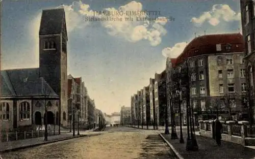 Ak Hamburg Eimsbüttel, Stefanuskirche, Lutterothstraße