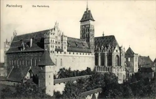 Ak Marienburg Malbork Westpreußen, Marienburg, Ordensburg