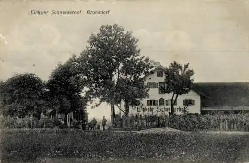 Ak Gronsdorf Haar bei München, Einkehr Schneiderhof, Gasthaus