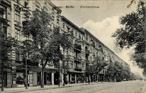 Ak Berlin Kreuzberg, Blücherstraße, Geschäfte