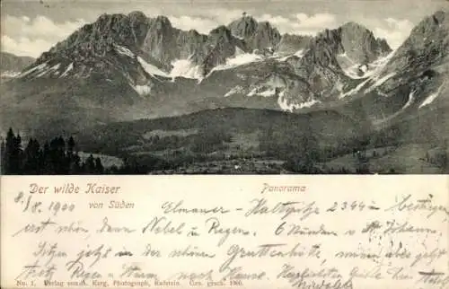 Ak Wilder Kaiser in Tirol, Panorama