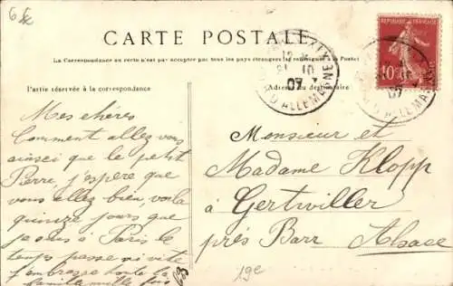 Ak Paris XIX. Buttes Chaumont, Pyramide des Observatoriums