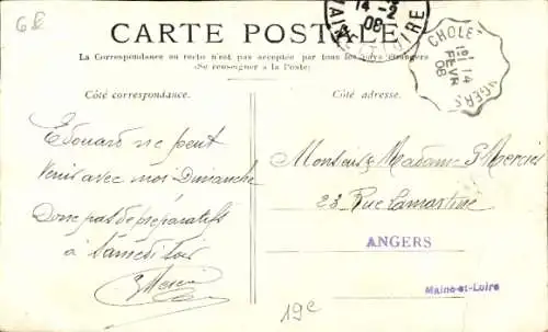 Ak Paris XIX. Buttes Chaumont, Fußgängerbrücke, See