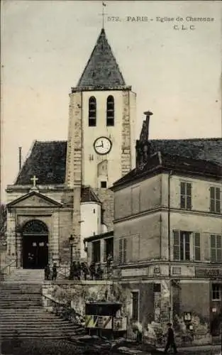 Ak Paris 20. Jahrhundert, Kirche St-Germain-de-Charonne