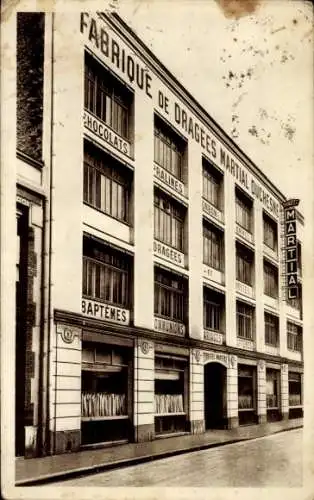 Ak Paris XXth, Martial Dragees Factory