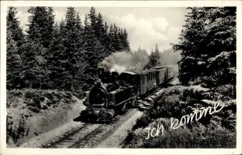 Ak Ich komme, Deutsche Eisenbahn, Dampflok