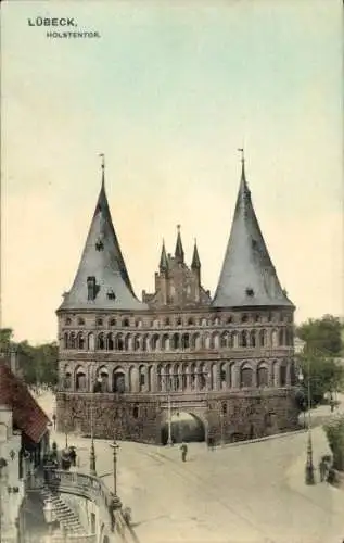 Ak Hansestadt Lübeck, Holstentor