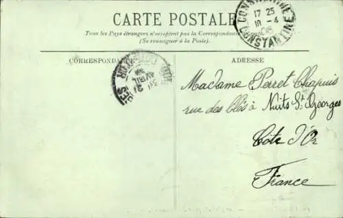 Ak Constantine Algerian, Gesamtansicht von Mansourah aus