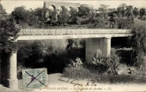 Ak Constantine Algerian, La Passerelle des Arcades