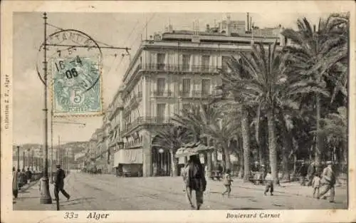 Ak Algier Algier Algerien, Boulevard Carnot