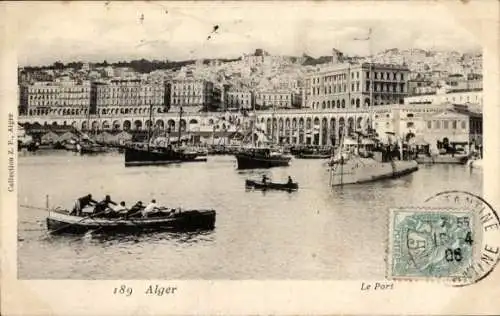 Ak Algier Algier Algerien, Der Hafen