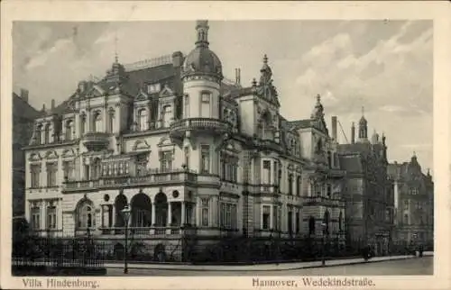 Ak Hannover, Wedekindstraße, Villa Hindenburg