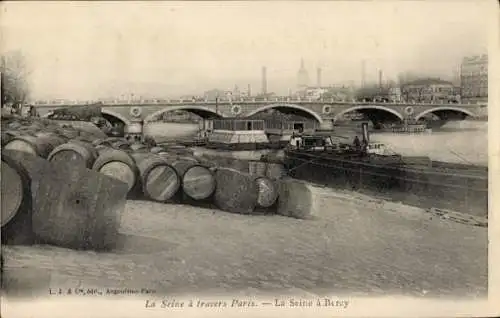 Ak Paris XII Reuilly, Seine nach Bercy