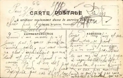 Ak Paris XII Reuilly, Die Überschwemmungen 1910, Porte de Bercy, Boot