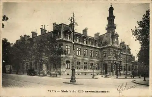Ak Paris XII, Rathaus