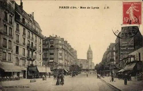 Ak Paris XII Reuilly, Rue de Lyon