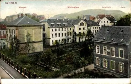 Ak Barmen Wuppertal, Museum, Missionshaus, Vorschule, Heim