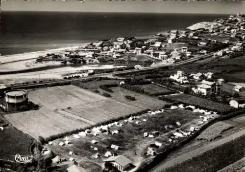 Ak Bidart Pyrénées Atlantiques, Panorama, Camp de Camping