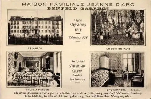 Ak Benfeld Elsass Bas Rhin, Maison Familiale Jeanne D'Arc