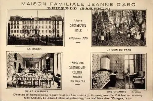 Ak Benfeld Elsass Bas Rhin, Maison Familiale Jeanne D'Arc