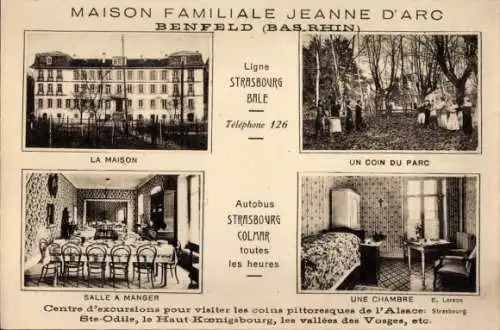 Ak Benfeld Elsass Bas Rhin, Maison Familiale Jeanne D'Arc