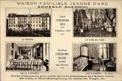Ak Benfeld Elsass Bas Rhin, Maison Familiale Jeanne D'Arc