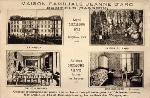 Ak Benfeld Elsass Bas Rhin, Maison Familiale Jeanne D'Arc