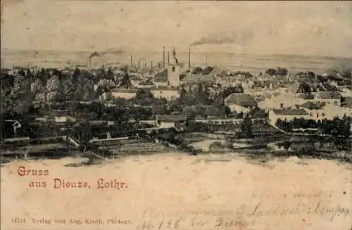 Ak Dieuze Duss Duß Lothringen Moselle, Panorama