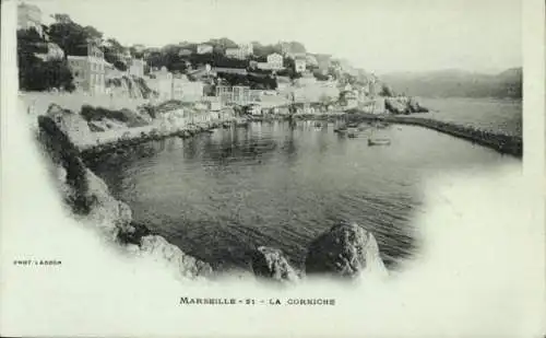 Ak Marseille Bouches du Rhône, La Corniche