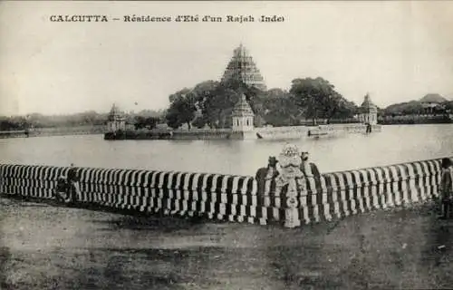 Ak Calcutta Kolkata Kalkutta Indien, Residenz des Lebens eines Rajah