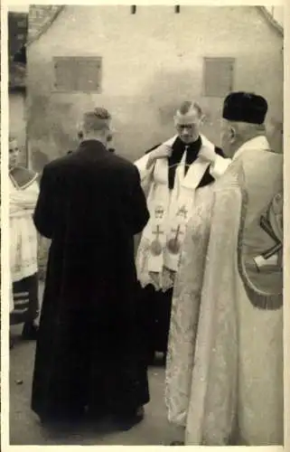 Foto Ak Bermatingen im Bodenseekreis, Priester-Primiz, ca. 1958