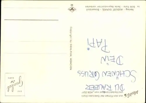 Ak Mecki der Igel, Komm mit, Wanderstock, Rucksack