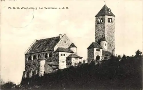 Ak Weinheim an der Bergstraße Baden, W.S.C. Wachenburg