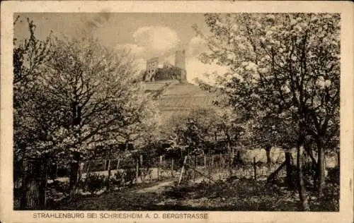 Ak Schriesheim an der Bergstraße, Strahlenburg