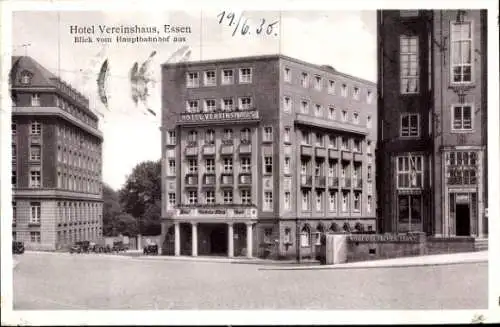 Ak Essen im Ruhrgebiet, Hotel Vereinshaus, Bachstraße 1