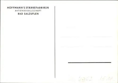 Ak Bad Salzuflen in Lippe, Hoffmann's Stärkefabriken, Fabrikfassade, Nachtbeleuchtung