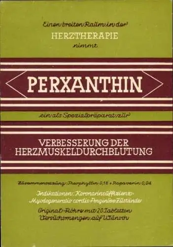 Ak Biberach an der Riß, Perxanthin, Chemisch-pharmazeutische Fabrik Dr. Karl Thomae GmbH