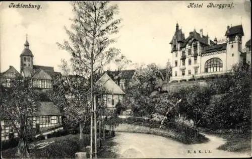 Ak Tecklenburg in Westfalen, Hotel Burggraf