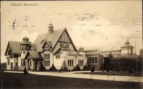 Ak Hamburg Nord Barmbek, Bahnhof